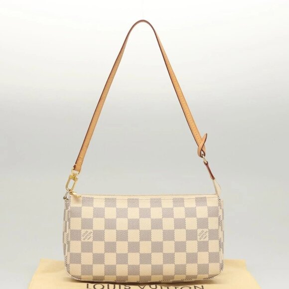 LOUIS VUITTON Damier Azur Pochette Accessoires Pouch LV Auth - Picture 14 of 16